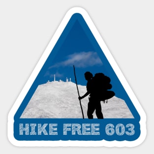 Hike Free 603 - Mount Washington Summit in Winter Sticker